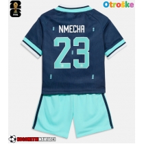 Otroške Nogometnih dresov Nemčija Felix Nmecha #23 Gostujoči SP 2026 Kratki rokavi (+ hlače)